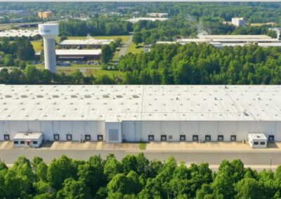 Aerial photo of 1017 Corporate Park Drive - Mebane facility